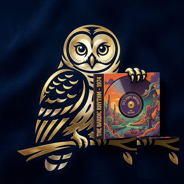 Bard LLM barred owl mascot